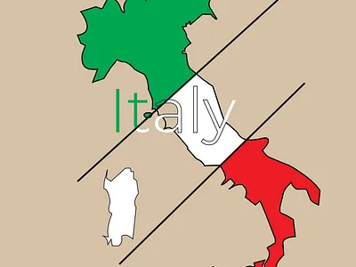 Italy clean creative design fun icon side projects typography vector