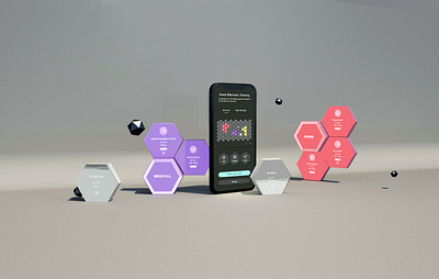 Task-management system CODEX c4d hardware hex mobile productdesign time management