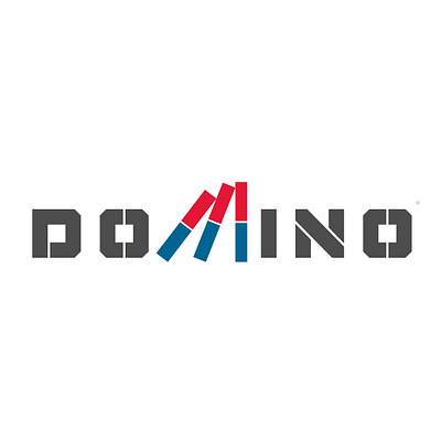 Domino branding design domino flat icon illustration illustrator logo logo design logotype minimal typography vector