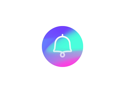 Bell icon animation animation colour design gif icon mp4 ui