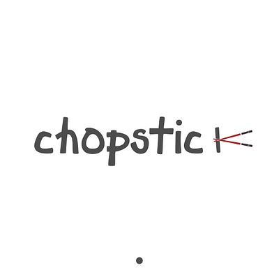 Chopstick1 branding design flat icon illustration illustrator logo logo design logotype typography