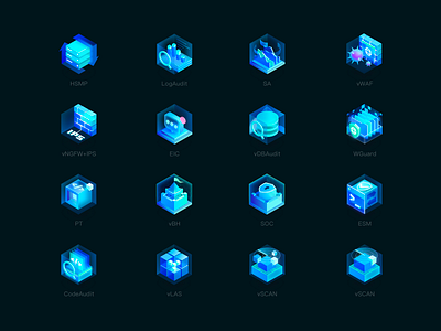 Security Icons dirbbble productions security web