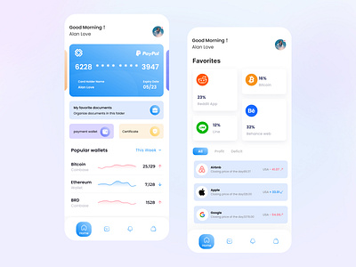 Financial Payment App app branding design dribbble invitation flat logo typography ui ux 视觉艺术
