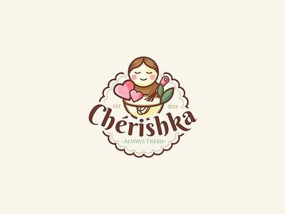 Cherishka - Logo & Branding brand branding design graphic design illustration logo logo creation