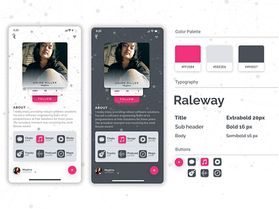 User Profile ui ui design uiux uiuxdesign