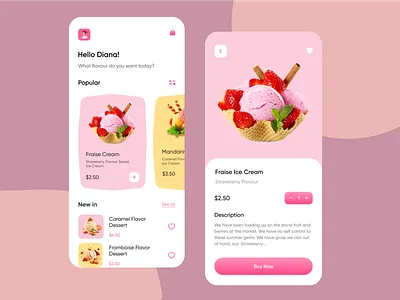 Food delivery app adobe adobexd app colour delivery app digital art doorstep food food app food illustration icecream illustration pen tool photoshop ui vector