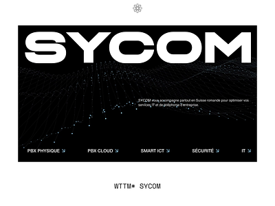 SYCOM - Website it telecom ui webdesign