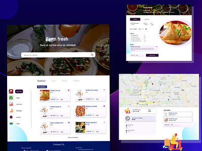 Restaurant web UI delivery food menu pickup restaurant restaurants ui uidesign web web design website website design