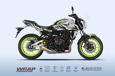 MT07 2019 CAMO camo camouflage decal design geometric kits mt07 stiker wrap yamaha