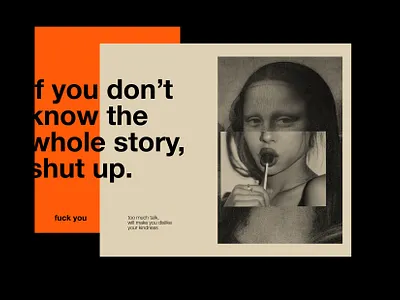 go to hell & the shutup 2020 2020 colors design fuck you graphicdesign landingpage layoutdesign photos