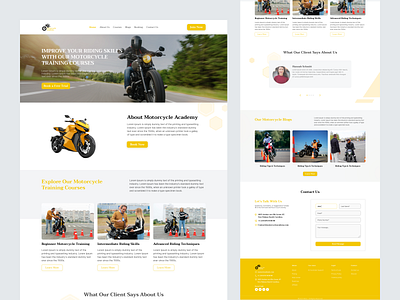 Motorcycle Website Design design figma ui ux website