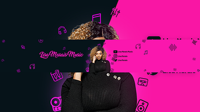 Music banner Design Purple banner ad banners branding channelart design fiverr freelancer illustration minimal youtube