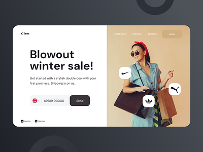 Winter cloathing store branding brands clothing clothing brand clothing store coats design dressing website fashion fashion ui illustration interaction design minimal trending ui ux warm dress web store website website design