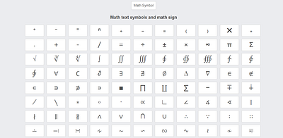 Math symbols cool symbol cool symbols copy and paste symbols symbols textsymbols