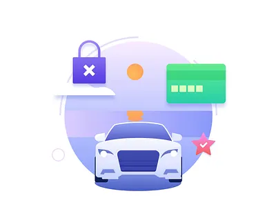 Service - Register - Trust 2d animation application car illustration mograph motion register service svg svg animation trust ui ux vector