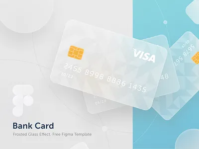 Bank Card. Free Figma Template. Glassmorphism. bank bank card card dribbble dribble epam free freebie freebies glass glassmorphism illustraion illustration payment shot glass style template ui vector visa
