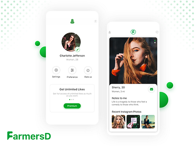 Farmersd dating app card ui cards design dating dating app dating logo dating website datingapp farmer farmers likes my profile profile profile card profile design profiles swipe swipe right swipe up