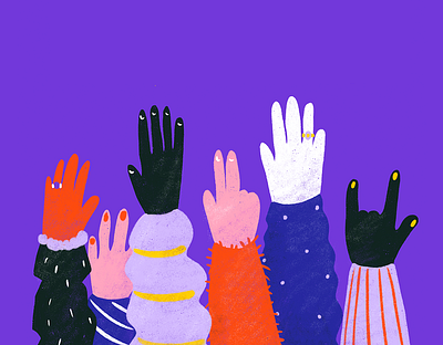 You gotta FIGHT for your RIGHTS! activism drawing hands illustration procreate