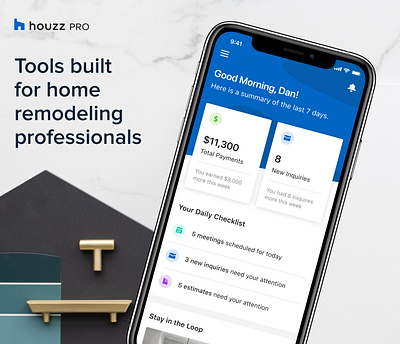 Houzz Pro Mobile App mobile app mobile design ui ux