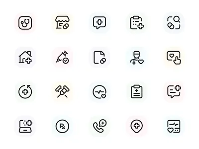 Myicons✨ — Health, Medicine vector line icons pack essential icons icon design icon pack icons icons design icons pack interface icons line icons sketch sketchicons ui ui design ui designer ui icons ui kit ui pack ui set web design web designer web ui