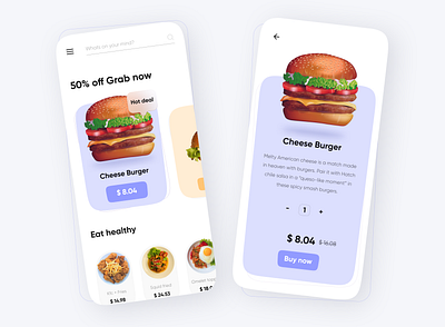 Tastly - Food App 2d 3d clean drinks food food and drink food app foodie foodtech minimal modern online food order snacks typography