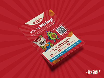 Snack Company Hiring Poster design food graphic design poster print snack