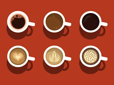 Coffee illustration brushes coffee colors colorscheme colours design dribbble graphic design illustration illustrations photoshop shapes