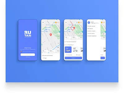 RuTaxi mobile app concept aplication app branding design logo mobile redesign rutaxi taxi typography ui uidesign ux uxdesign vector vezet