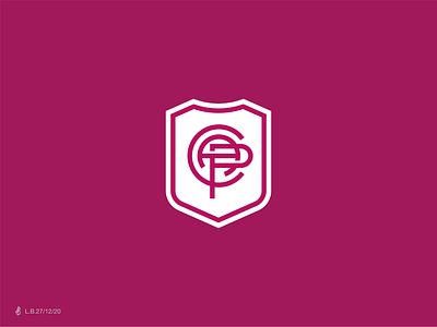 C+A+P Soccer Shield brand crest football icon line logo logotype lucas braga mark minimal monogram shield soccer