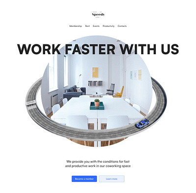 Speedy - Coworking 3d animated animation branding coworking design identity motion design ui uidesign web web site website