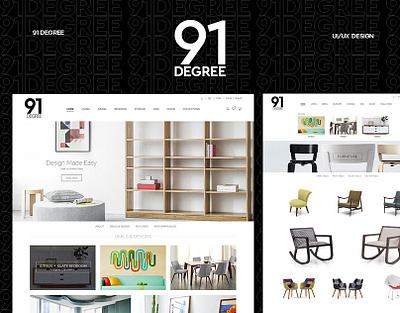 91 Degree :: Lifestyle & Interiors Website Design branding creative design web ecommerce ecommerce design ecommerce shop furniture illustration interior website lifestyle ui ux web design