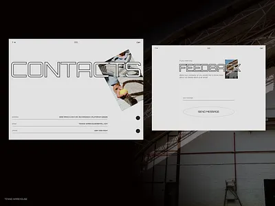 T.W / Contacts page contact page contact us contacts page e commerce feedback minimalistic online shop send message shop tennis ui design web design