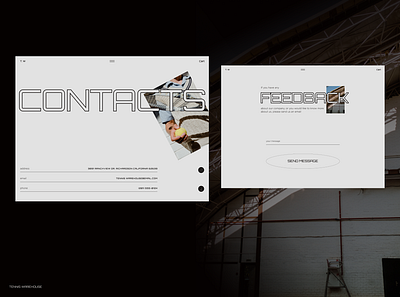 T.W / Contacts page contact page contact us contacts page e commerce feedback minimalistic online shop send message shop tennis ui design web design