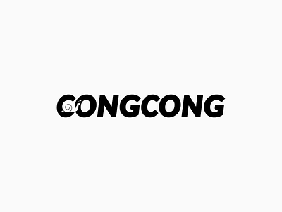 Congcong for Snail branding congcong design identity illustrations inkscape logo logodesigns logotype mark monogram monograms snail typography