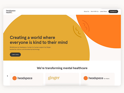 Headspace Health Website Animation animation design illustration ui ux web website