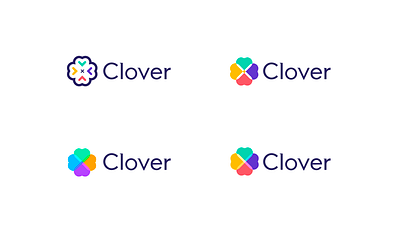 Clover Logo brand brand design brand identity brandidentity branding branding concept branding design clover colorful green logo logo design logomark logomarks logos logotype pink red yellow