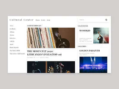 News 094 adobe xd clean clean design clean ui concept daily ui dailyui design minimalist news typography ui unsplash ux web webpage website xd