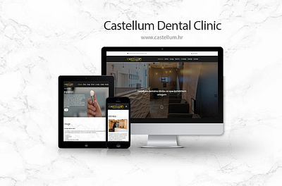 Castellum Dental Clinic website boza design dental clinic dentist design develop development front end development frontend josip markovic mockup theme ui ui design ux ux design web web designer web development website wordpress