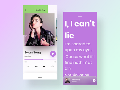 Music App Exploration app concept artist clean ui lyrics minimal music app music player music player app ui ux