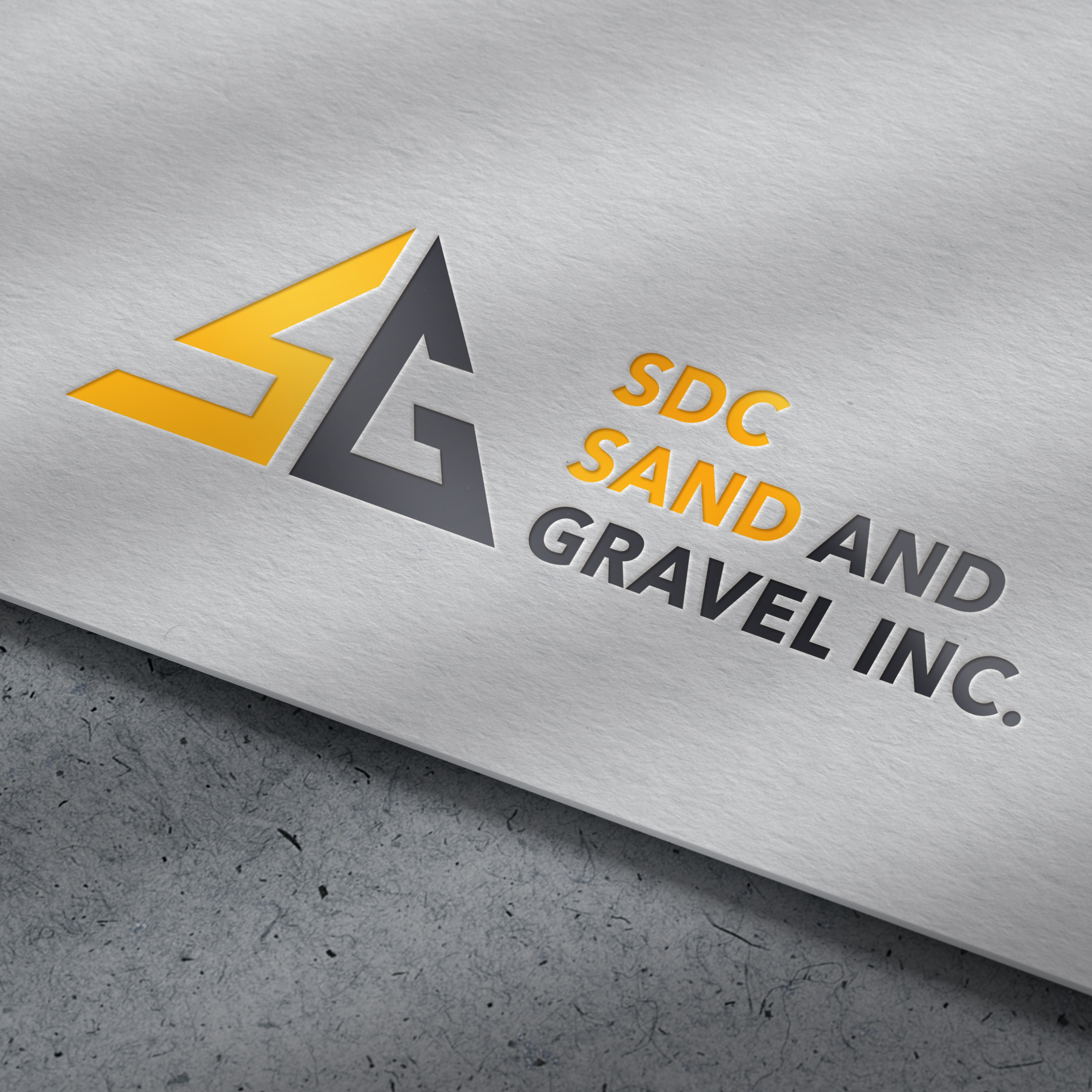 BRIGHTSANDDESIGNS Sand and Gravel Logo Branding by BRIGHTSAND designs on  Dribbble, image size:2694x2694