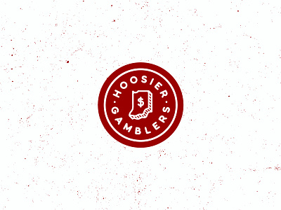 Hoosier Gamblers Crest Logo badge crest crestlogo design designer hoosier illustration indiana indianapolis indianauniversity logo logodesign logos minimalism minimalist minimalistic typeface