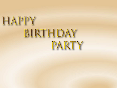 Happy birthday party