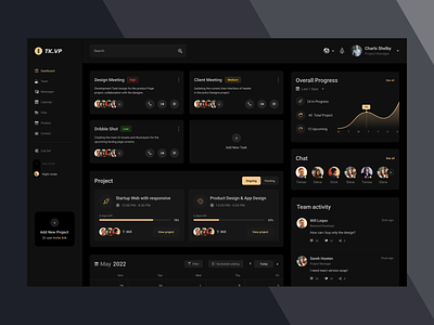 Dashboard App app dashbaord dashbaord page design meet dashbaord meeting page ui ui designe