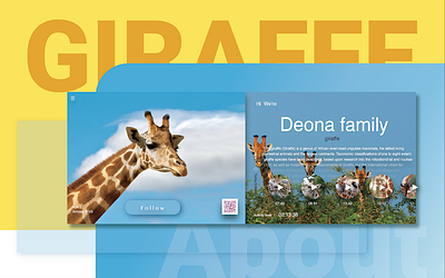 Giraffe Intro ai design giraffe illustration ui ux