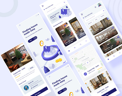 Home Buy-Sell App Design black theme blue book home clean home buy home finder house app house booking house finder indian design studio indian designer indianpix minimal app minimal house finder property buy real estate app realestate sanket sell home