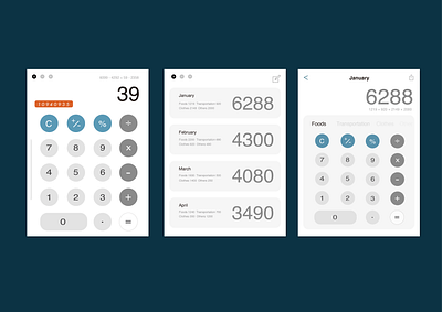 Intelligence calculator ai calculator design ui ux