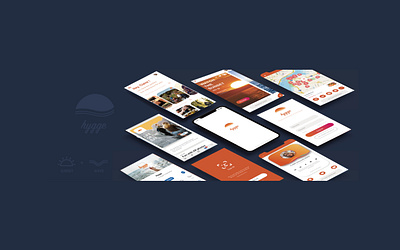 Hygge 1.0 app app design branding design illustration ui ux