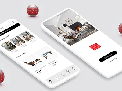 Design Within Reach App - 3D Clay Mockup 3d app app design augmentedreality ui uidesign uxdesign