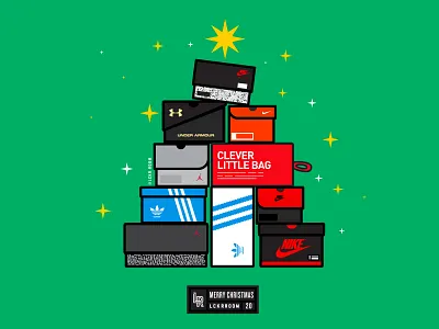 Merry Kicksmas college illustration sneakerhead sneakers sports sports design