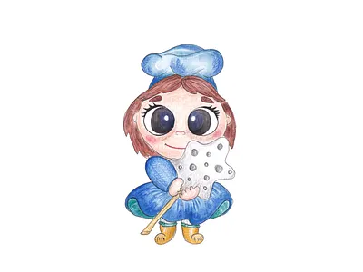 Девочка с конфетой art child childrens book childrens illustration cute design flat illustration illustrator девочка девушка